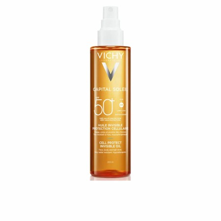 Sunscreen Oil Vichy Capital Soleil Spf 50 200 ml Invisible by Vichy, Sun filters - Ref: S05120773, Price: 25,89 €, Discount: %