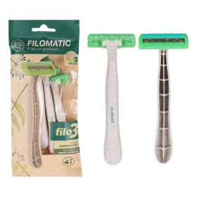 Rasoio Manuale per Barba Bio Triplo (4 pcs) di Filomatic, Uomo - Rif: S2208060, Prezzo: €1.33, Sconto: %