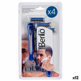 Einweg-Rasierklingen Blau (12 Stück) von Berilo, Herren - Ref: S3623621, Preis: €31.62, Rabatt: %