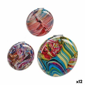 Pocket Mirror Crystal Plastic 8 x 2,4 x 8 cm (12 Units) by BigBuy Home, Compact Mirrors - Ref: S3624071, Price: 23,47 €, Disc...