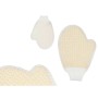 Bath Mitten White Beige (24 Units) by Berilo, Exfoliating Mitts & Gloves - Ref: S3629474, Price: 35,17 €, Discount: %