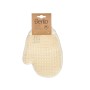 Bath Mitten White Beige (24 Units) by Berilo, Exfoliating Mitts & Gloves - Ref: S3629474, Price: 35,17 €, Discount: %