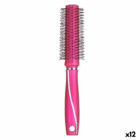 Round Brush Fuchsia Silicone Plastic (12 Units) by Berilo, Hairbrushes - Ref: S3631750, Price: €19.98, Discount: %