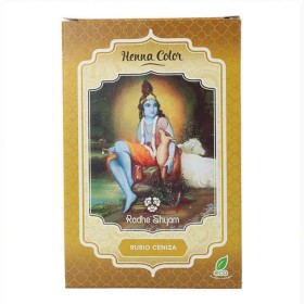 Coloración Semipermanente Henna Radhe Shyam Shyam Henna Rubio Ceniza (100 g) de Radhe Shyam, Coloración permanente - Ref: S42...