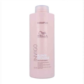 Shampooing pour Cheveux blonds ou gris Invigo Blonde Recharge Wella 6394 (1000 ml) de Wella, Shampooings - Réf : S4246619, Pr...