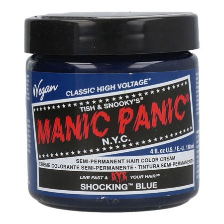 Tinte Permanente Classic Manic Panic ‎HCR 11028 Shocking Blue (118 ml) de Manic Panic, Coloración permanente - Ref: S4256864,...