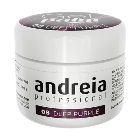 Gel nail polish Andreia Gel Paint 4 ml Purple Nº 08 by Andreia, Gel Polish - Ref: S4259446, Price: 12,03 €, Discount: %