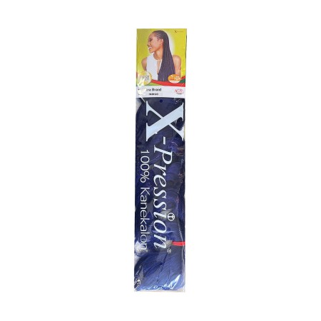 Hair extensions X-Pression Pression Indigo Violet Synthetic by X-Pression, Hair Extensions - Ref: S4260780, Price: 5,77 €, Di...