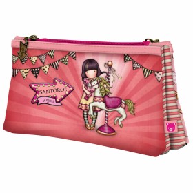 Trousse Fourre-Tout Double Gorjuss Carousel Saumon (21.5 x 11,5 x 5 cm) de Gorjuss, Vanity - Réf : S4306639, Prix : €9.49, Re...