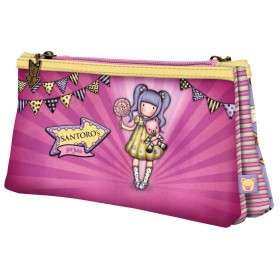 Trousse Fourre-Tout Double Gorjuss First prize Lila (21.5 x 11,5 x 5 cm) de Gorjuss, Vanity - Réf : S4306680, Prix : €9.49, R...