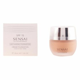 Fondo de Maquillaje Fluido Cellular Performance Sensai CF24-Amber Beige Spf 15 (30 ml) de Sensai, Bases - Ref: S4507187, Prec...