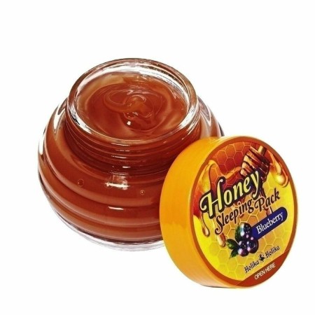 Maschera Idratante Notte Holika Holika Honey Sleeping Pack Mirtillo (90 ml) di Holika Holika, Maschere - Rif: S4513403, Prezz...