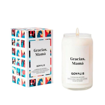 Bougie Parfumée GOVALIS Gracias Mamá (500 g) de GOVALIS, Voiles libres - Réf : S4517149, Prix : 28,06 €, Remise : %