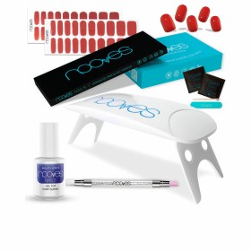 Manicure Set Nooves Premium Red Gel Nail Strips 8 Pieces by Nooves, False nails and accessories - Ref: S05124059, Price: 43,8...