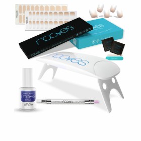 Set de manicure Nooves Premium Bege Lâminas de gel para unhas 8 Peças de Nooves, Unhas postiças e acessórios - Ref: S05124061...