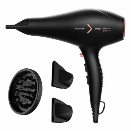 Secador de Cabelo Cecotec AC Bamba IoniCare 5350 PowerShine Fire 2600W Preto / Ouro rosa 2600 W de Cecotec, Secadores e difus...