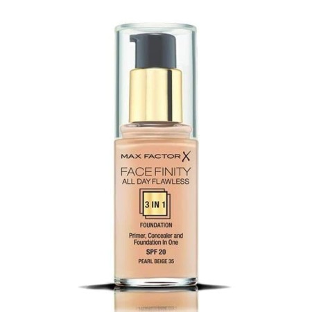 Base Cremosa per il Trucco Max Factor Facefinity 3 in 1 Spf 20 Nº 35-pearl beige 30 ml di Max Factor, Fondotinta - Rif: S0511...