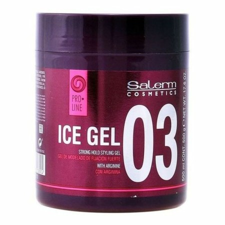 Gel Fixador Forte Ice Salerm Ice Gel (500 ml) de Salerm, Géis - Ref: S0532860, Preço: 18,63 €, Desconto: %