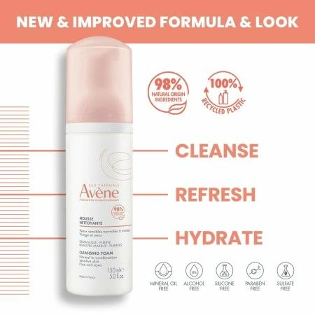 Facial Make Up Remover Avene Espuma | Epamu.eu | Beauty Shop - Parfums, Make-up & Essentials Epamu.eu