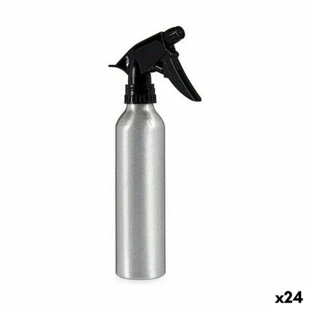 Atomiser Bottle Black Silver Aluminium 300 ml (24 Units) | Epamu | Beauty Shop - Parfums, Make-up & Essentials Epamu.eu