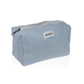 Reise-Toilettentasche Versa Corduroy Blau 8 x 11 x 18 cm von Versa, Kosmetikkoffer - Ref: S3412706, Preis: 4,15 €, Rabatt: %