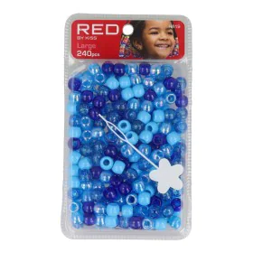 Glass beads Red Kiss Kiss L Blue 240 Pieces by Red Kiss, Hair Pins - Ref: S4262724, Price: 4,76 €, Discount: %