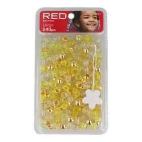 Glass beads Red Kiss Kiss L Yellow 240 Pieces by Red Kiss, Hair Pins - Ref: S4262727, Price: 5,55 €, Discount: %