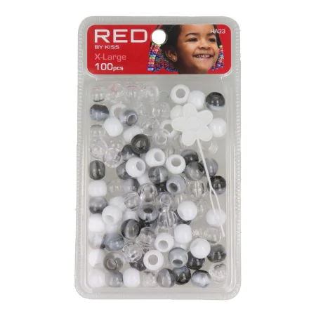 Glass beads Red Kiss Kiss Xl Black 100 Pieces | Epamu | Beauty Shop - Parfums, Make-up & Essentials Epamu.eu