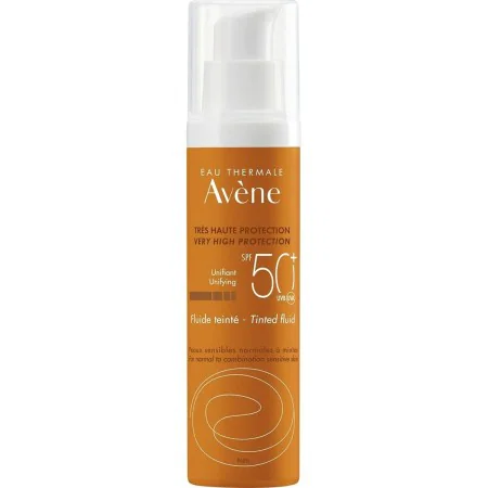 Sun Protection with Colour Avene Tinted Fluid SPF50+ (50 ml) | Epamu.eu | Beauty Shop - Parfums, Make-up & Essentials Epamu.eu