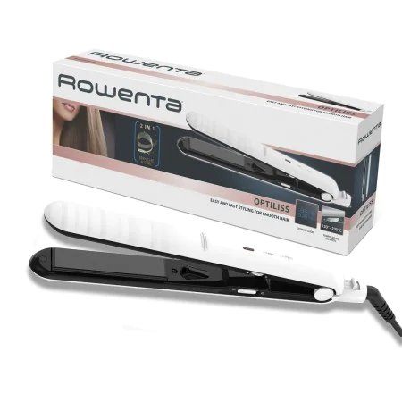 Plancha de Pelo Rowenta SF3210 Optiliss Blanco/Negro Blanco | Epamu | Beauty Shop - Parfums, Make-up & Essentials Epamu.eu