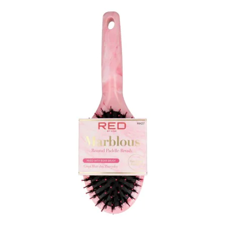 Detangling Hairbrush Red Kiss Kiss Marblous Pink Circular | Epamu | Beauty Shop - Parfums, Make-up & Essentials Epamu.eu