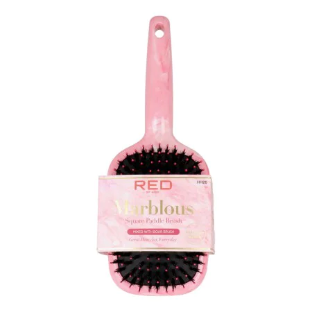 Detangling Hairbrush Red Kiss Kiss Marblous Pink Squared | Epamu.eu | Beauty Shop - Parfums, Make-up & Essentials Epamu.eu