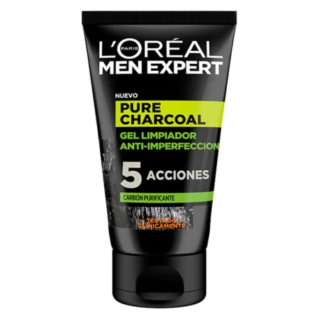 Facial Cleansing Gel Pure Charcoal L'Oreal Make Up 107 (100 ml) 100 ml | Epamu | Beauty Shop - Parfums, Make-up & Essentials Epamu.eu