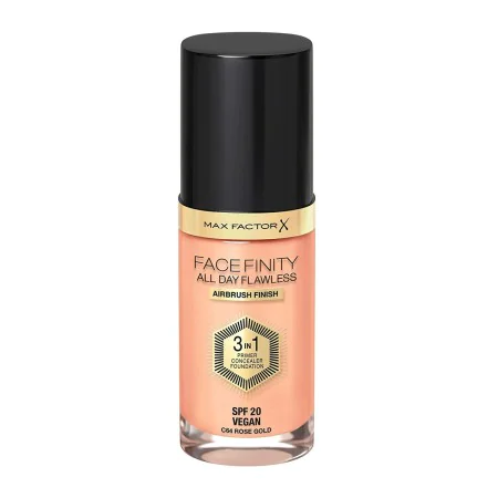 Base de Maquillaje Cremosa Max Factor Facefinity 3 en 1 Spf 20 Nº 64-rose gold 30 ml | Epamu | Beauty Shop - Parfums, Make-up & Essentials Epamu.eu