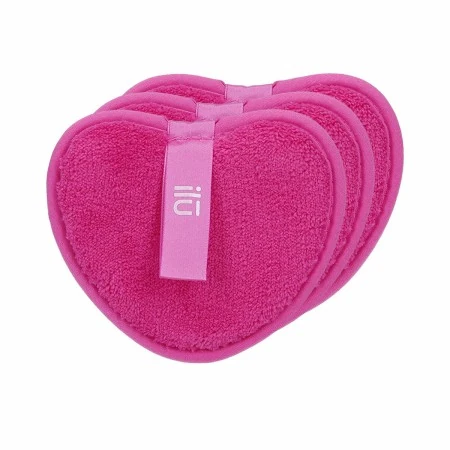 Make-up Remover Pads Ilū  Reusable Heart Pink (3 Units) | Epamu | Beauty Shop - Parfums, Make-up & Essentials Epamu.eu