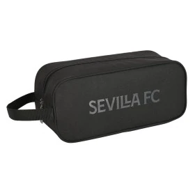 Zapatillero de Viaje Sevilla Fútbol Club Teen Negro 34 x 15 x 14 cm de Sevilla Fútbol Club, Neceseres de viaje - Ref: S243860...