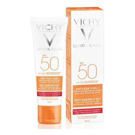 Anti-Ageing Cream Vichy Capital Soleil 50 ml Antioxidant 3-in-1 | Epamu | Beauty Shop - Parfums, Make-up & Essentials Epamu.eu