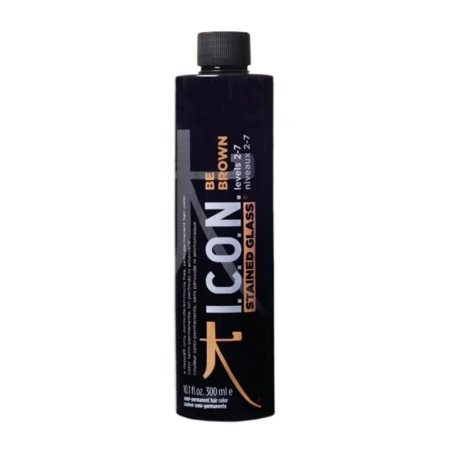 Semi-Permanent Tint Stained Glass Be Brown I.c.o.n. Stained Glass Be Brown N2-7 (300 ml) Nº 2-7 300 ml | Epamu | Beauty Shop - Parfums, Make-up & Essentials Epamu.eu