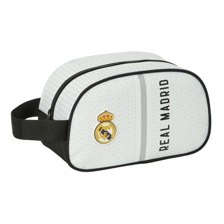 Nécessaire de Viagem Real Madrid C.F. Branco Cinzento Desportivo 26 x 15 x 12 cm | Epamu.eu | Beauty Shop - Parfums, Make-up & Essentials Epamu.eu