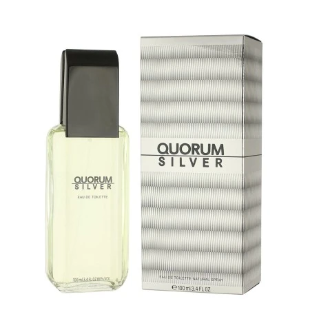 Perfume Hombre Antonio Puig EDT Silver Quorum 100 ml | Epamu | Beauty Shop - Parfums, Make-up & Essentials Epamu.eu