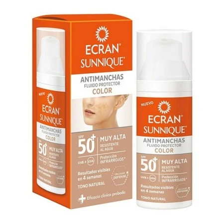 Fluido Solare Antimacchie ECRAN SUNNIQUE COLOR Ecran Spf 50+ (50 ml) 50+ (50 ml) | Epamu.eu | Beauty Shop - Parfums, Make-up & Essentials Epamu.eu