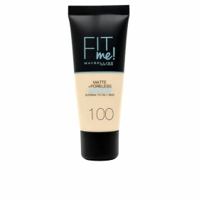 Base de Maquilhagem Fluida Maybelline Fit Me Matte & Poreless 105 Natural Ivory (30 ml) | Epamu.eu | Beauty Shop - Parfums, Make-up & Essentials Epamu.eu