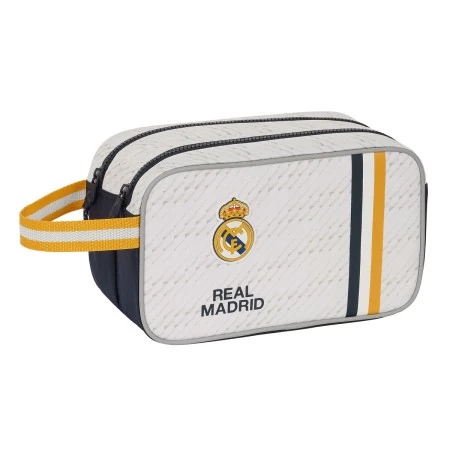 Neceser Escolar Real Madrid C.F. Blanco Deportivo 26 x 15 x 12.5 cm | Epamu.eu | Beauty Shop - Parfums, Make-up & Essentials Epamu.eu