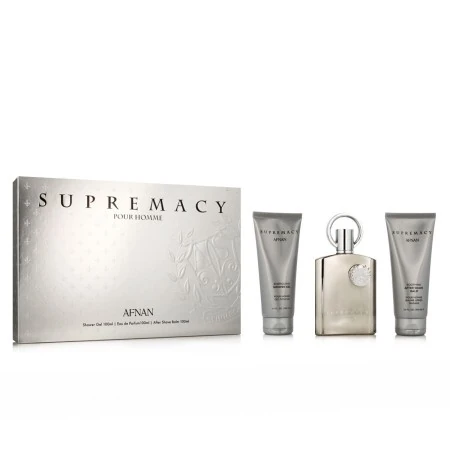 Men's Perfume Set Afnan Supremacy Silver EDP 3 Pieces | Epamu.eu | Beauty Shop - Parfums, Make-up & Essentials Epamu.eu