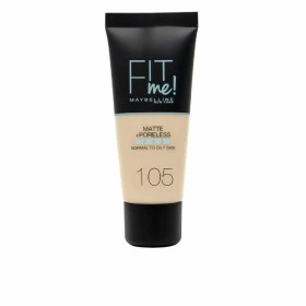 Liquid Make Up Base Maybelline Fit Me Matte & Poreless 105 Natural Ivory (30 ml) by Maybelline, Foundations - Ref: S0587768, ...