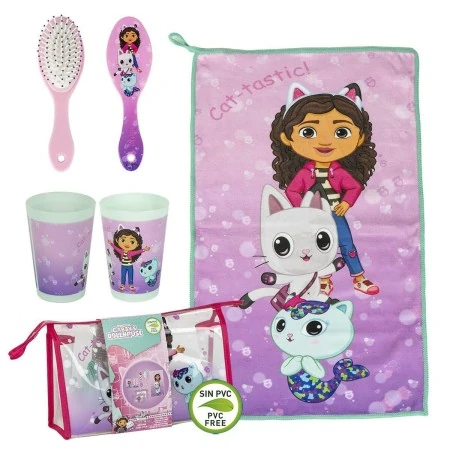 Child's Toiletries Travel Set Gabby's Dollhouse Pink 23 x 15 x 8 cm 4 Pieces | Epamu.eu | Beauty Shop - Parfums, Make-up & Essentials Epamu.eu