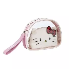 Reise-Toilettentasche Hello Kitty Rosa 100 % Polyurethan von Hello Kitty, Kosmetikkoffer - Ref: S0742698, Preis: 14,53 €, Rab...