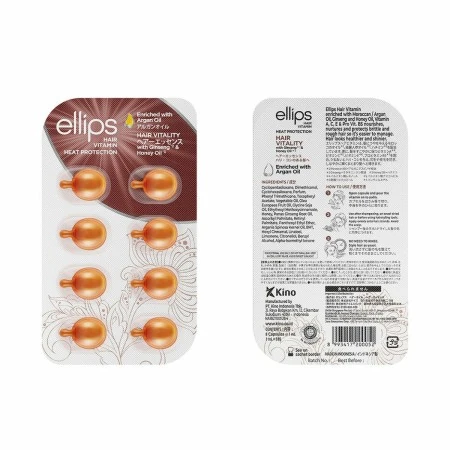 Vitamins Ellips Hair Vitality Thermoprotective Tablets Argan Oil | Epamu.eu | Beauty Shop - Parfüms, Make-up & Essentials Epamu.eu