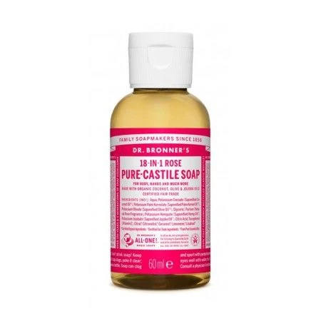 Flüssigseife Dr Bronner's 60 ml Rosen | Epamu.eu | Beauty Shop - Parfüms, Make-up & Essentials Epamu.eu