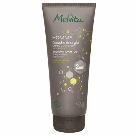 Gel e Champô 2 em 1 Melvita MELVITA HOMME 200 ml Energizante | Epamu | Beauty Shop - Parfums, Make-up & Essentials Epamu.eu